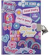 Secret Diary with Lock/Keys, Girls Interactive Christian Purple Journal with Writing Prompts Teen...