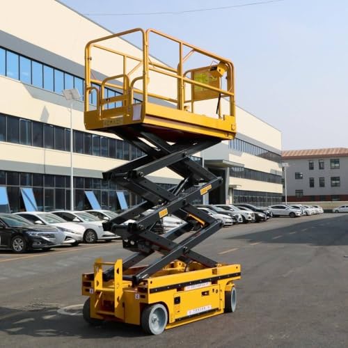 Portable Electric Scissor Lift Platform Mobile Hydraulic Lift Table Industrial Vertical Lift Equipment for Warehouse Aerial Work Platform Self Propelled Scissor Lift System