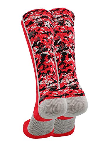Image of TCK Athletic Crew Socks Digital Camo Football Basketball Lacrosse