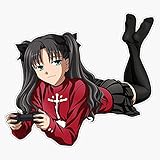 Magnet Fate/Stay Night - Rin Tohsaka Magnet Bumper Sticker Car Magnet Flexible Reuseable Magnetic Vinyl 5'