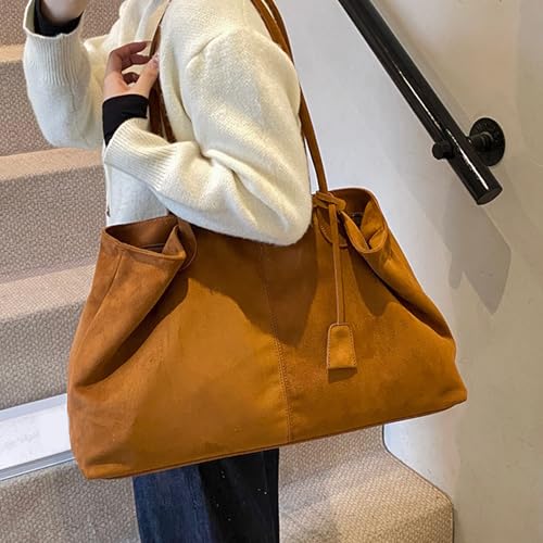 Sac en daim doux texturé haut de gamme avec grande capacité