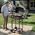 2 Burner BBQ Propane Gas Grill with Side Burner 24000 BTU Output Stainless Steel Barbecue Grill with Enameled Grates and Side Tables for Outdoor Cooking Kitchen and Patio Backyard