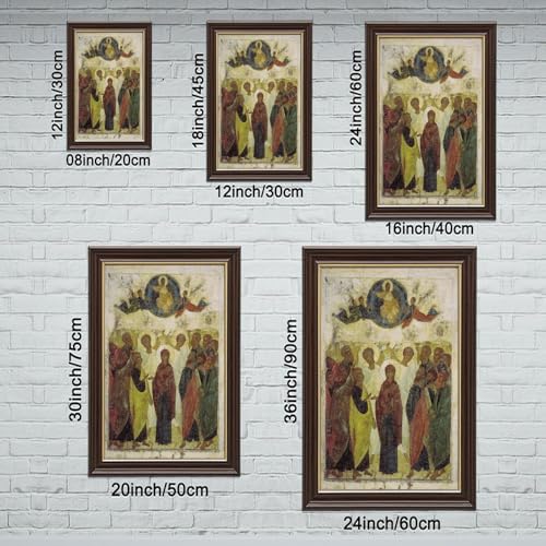 Impression sur toile Ascension de Jésus Andrei Rublev déco murale bureau - 2
