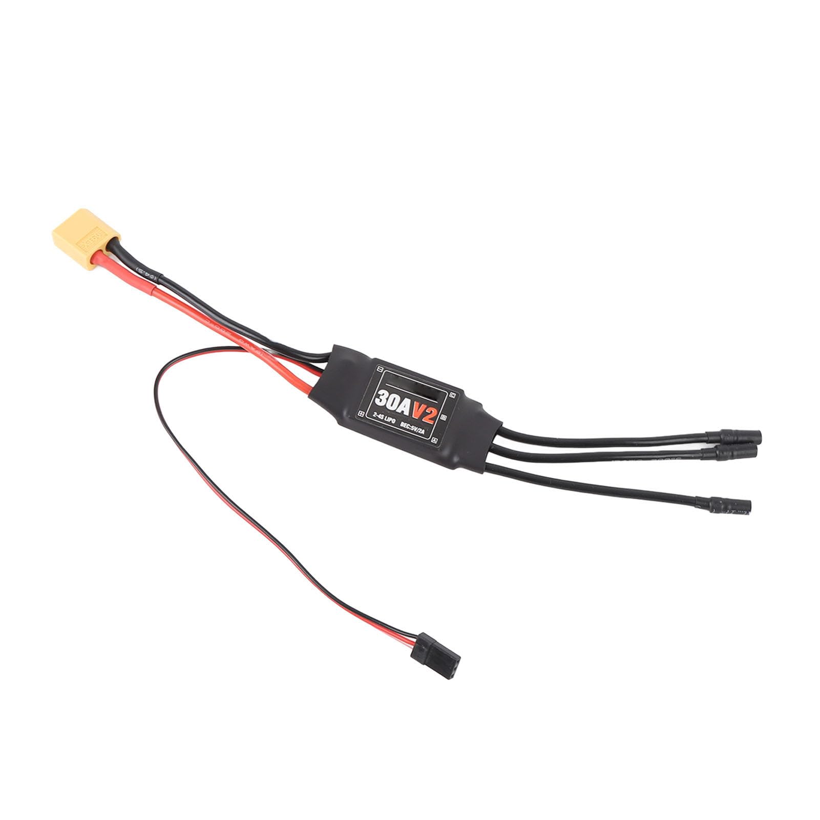 BuyWeek Brushless ESC, 30A XT60 Regolatore di Velocità in Rame 5V 2A Controller Elettronico di Velocità per Aeromobili Droni