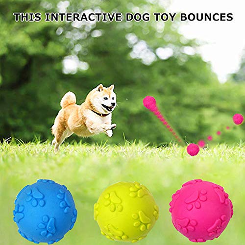 Nlmskzzy Dog Squeaky Balls ，Dog Balls For Small Medium Large Dogs Squeaky Toy Balls 3 Pcs #TOP3
