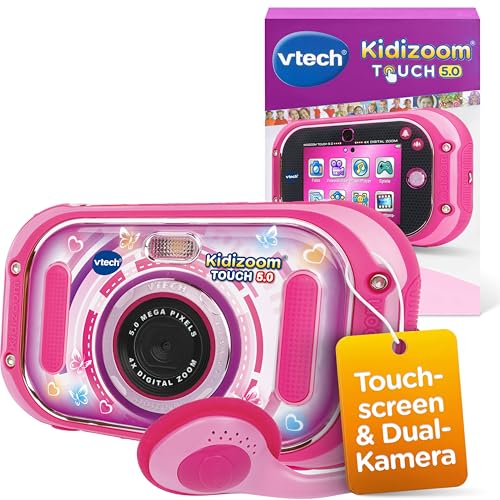 VTech KidiZoom Touch 5.0 I Digitale Kinderkamera mit Selfie- und...