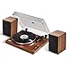 Arkrocket Cassini Bluetooth Vinyl Turntable Record Player with 40Watt Stereo Bookshelf Speakers