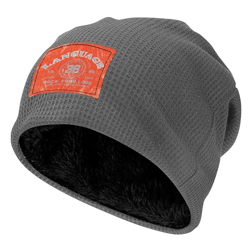 Bonnet d'hiver gaufré chaud léger avec doublure polaire pour le ski