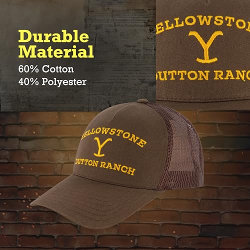 Yellowstone Gorra Trucker Ajustable con Visera Curva miniatura 5