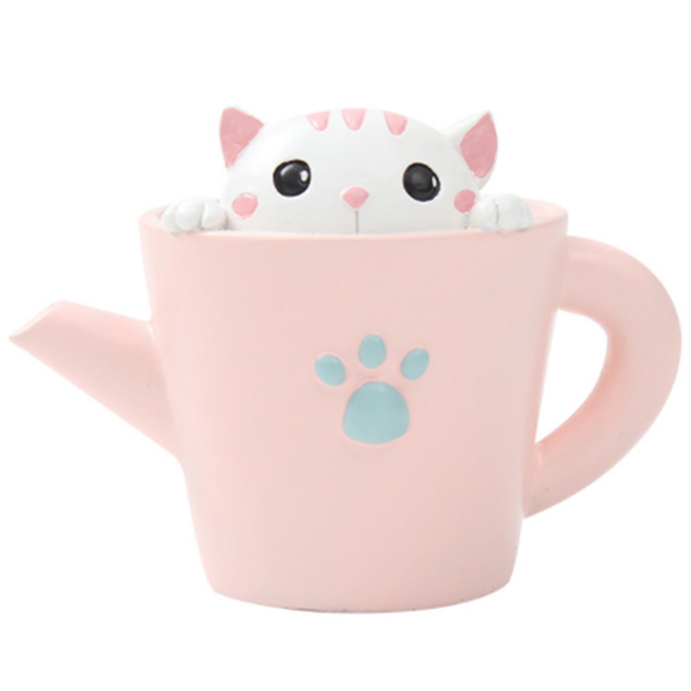 Cute Animal Secretly to See The World Cartoon Succulent Vase Flower Pots Personalized Office House Balcony Landscape Creative Decorative Flower Pots (Cat)