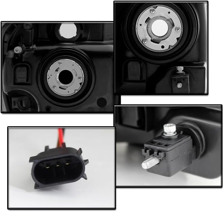 Replacement Black/Smoke Headlights Headlamps For 2005-2007 Dodge Magnum