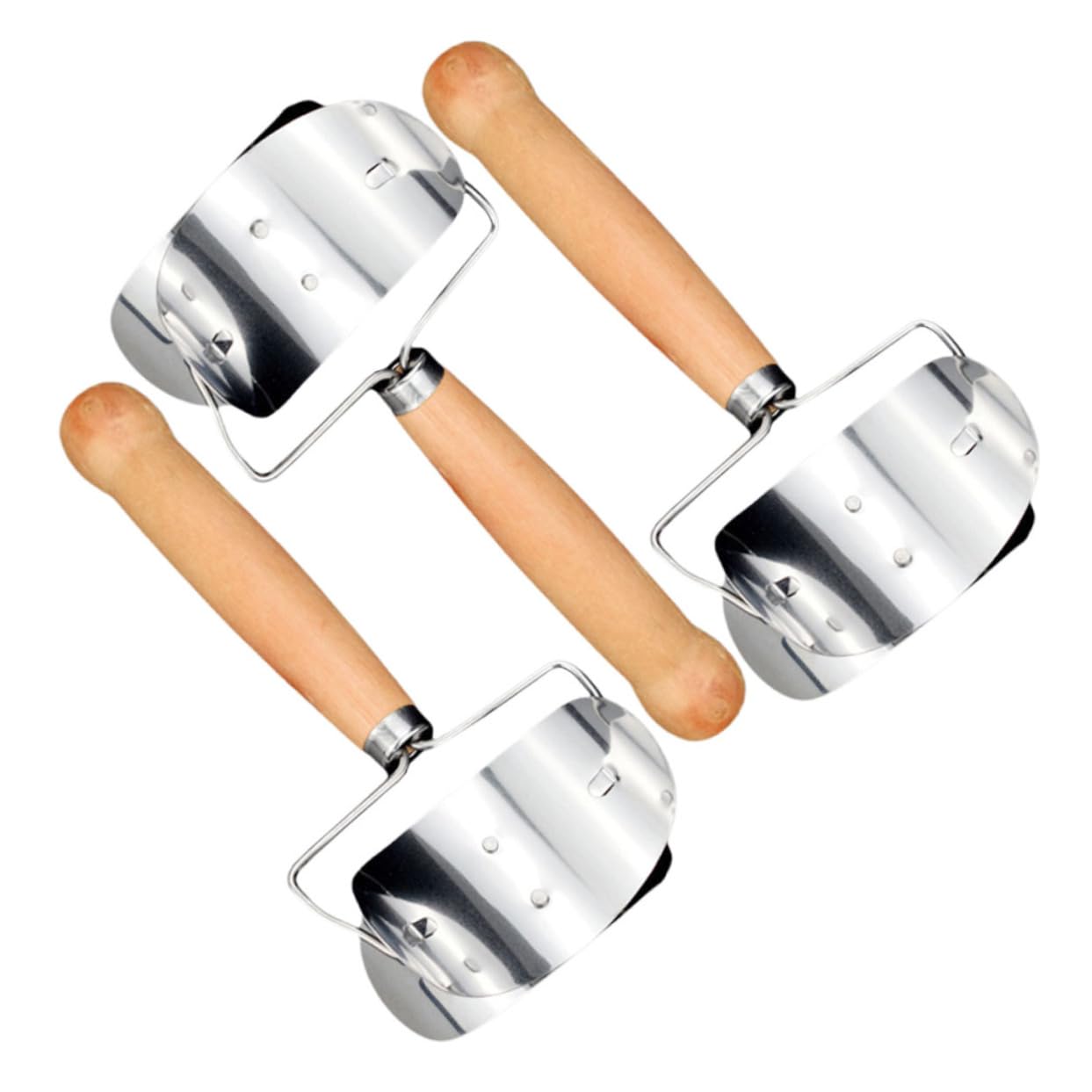 ABOOFAN 4 Set Muffa Produttore Di Taglierini Per Gnocchi Taglierina Per Per Avvolgere Gnocchi Stampo Per Taglierina Per Gnocchi Domestici Silver Di Legno 3 Pezzi * 4