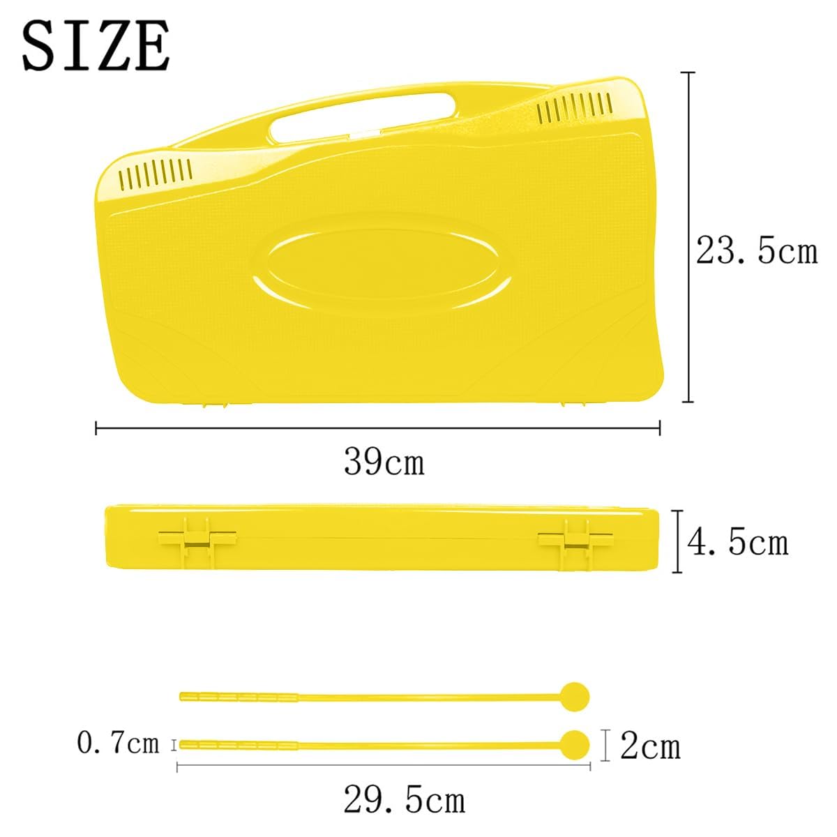 Glockenspiel Diatonico 25 Tasti - Strumento Musicale Con Martelli Per Principianti