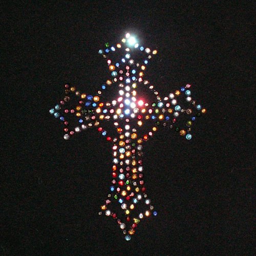 JCS Rhinestones Multi Cross Iron On Rhinestone Crystal Transfer by JCS Rhinestones