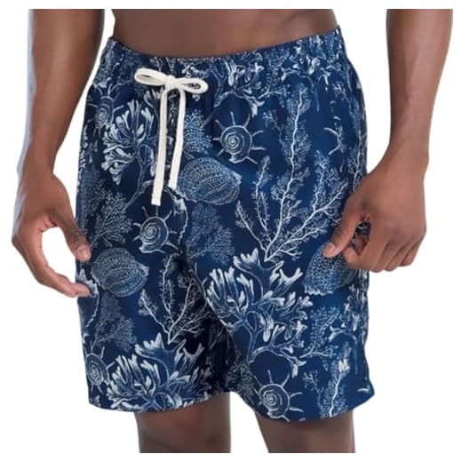 MASH Short Praia Masculino Bermuda Dryfit Elastano Blue Sea, Azul Marinho, GG