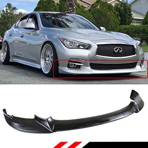 JDM NIS Type Front Bumper Lip Splitter Compatible for 2014-2017 Infiniti Q50 Base Premium