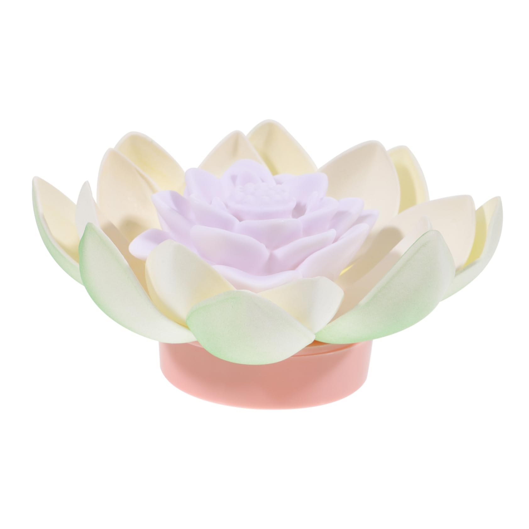 HuaMuDM Schwimmende Lotuslichter 2 Stück - Solar Seerosen Für Teich & Pool