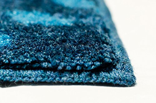 Schöner Wohnen Kollektion Meets Öko-Tex 100 Standard Mauritius Bath Mat, Blue, Acrylic, blue, 60 x 60 cm