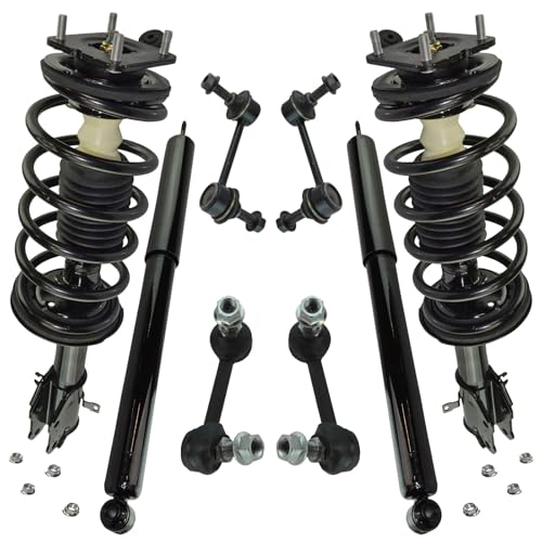 Image of TRQ Front and Rear Suspension Kit Complete Strut & Coil Spring Assembly Shock Absorber Sway Bar Stabilizer Link for 2007-2015 Mazda CX-9