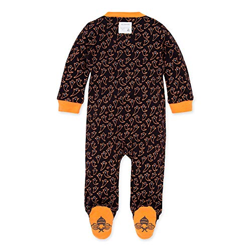 Image of Burt's Bees Baby unisex-baby Sleep & Play, Organic One-piece Romper-jumpsuit Pj, Zip Front Footed Pajama