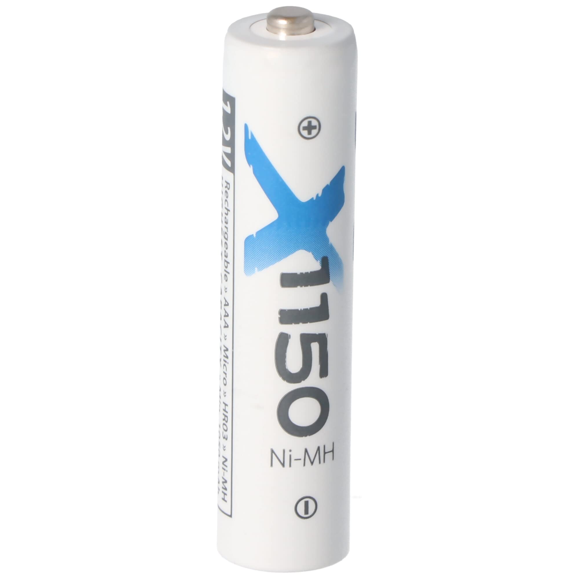 XC Lot de 4 piles micro AAA Ni-MH 1150 mAh 1,2 V avec boîte de rangement