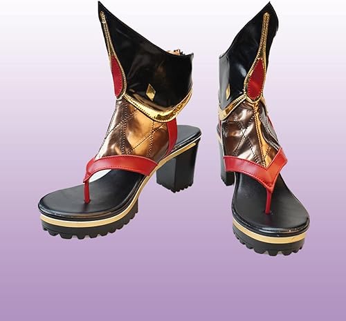 Miniatura 4 de Genshin Impact Kuki Shinobu - Zapatos de cosplay de anime para mujer, disfraz de juego de rol, piel sintética