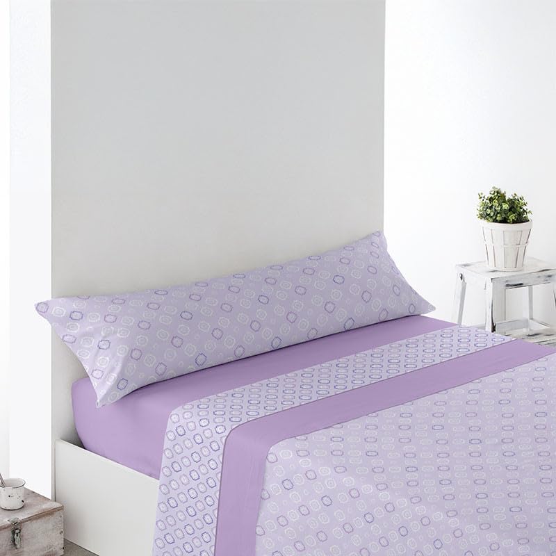 Rufino Díaz Juego Sábanas Pirineo Zayas Invierno 3 Piezas (Malva 40-90 cm) - Taco Extra Suave - para una sensación acogedora y de Confort