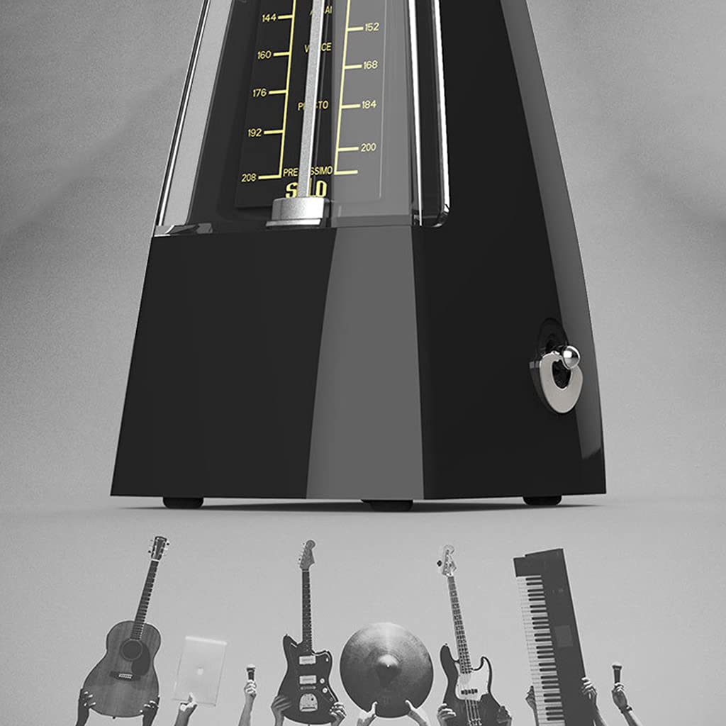 Metronomo per chitarra in stile vintage online retrò ritmo meccanico per violino/batterie/pianoforte/chitarra metronomo