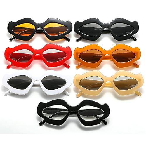 COTIA Fashion Irregular Punk Sunglasses Women Men Trends Cloud Sun Glasses Personality Party Eyeglasses3