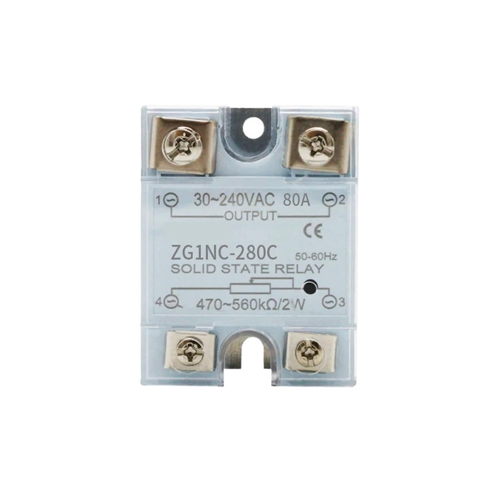BALYDLUL Solid State Relay Relais Regulator 30-240VAC 10VA 25VA 40A 40VA 60VA 80VA 100VA Single Phase Relay Module(80A)