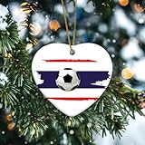ornamento per albero di natale a tema calcio thailandia, regalo per uomini, ragazzi, giocatori di calcio, amanti dei tifosi, ornamenti da appendere per interni, decorazione per la casa divertente, in