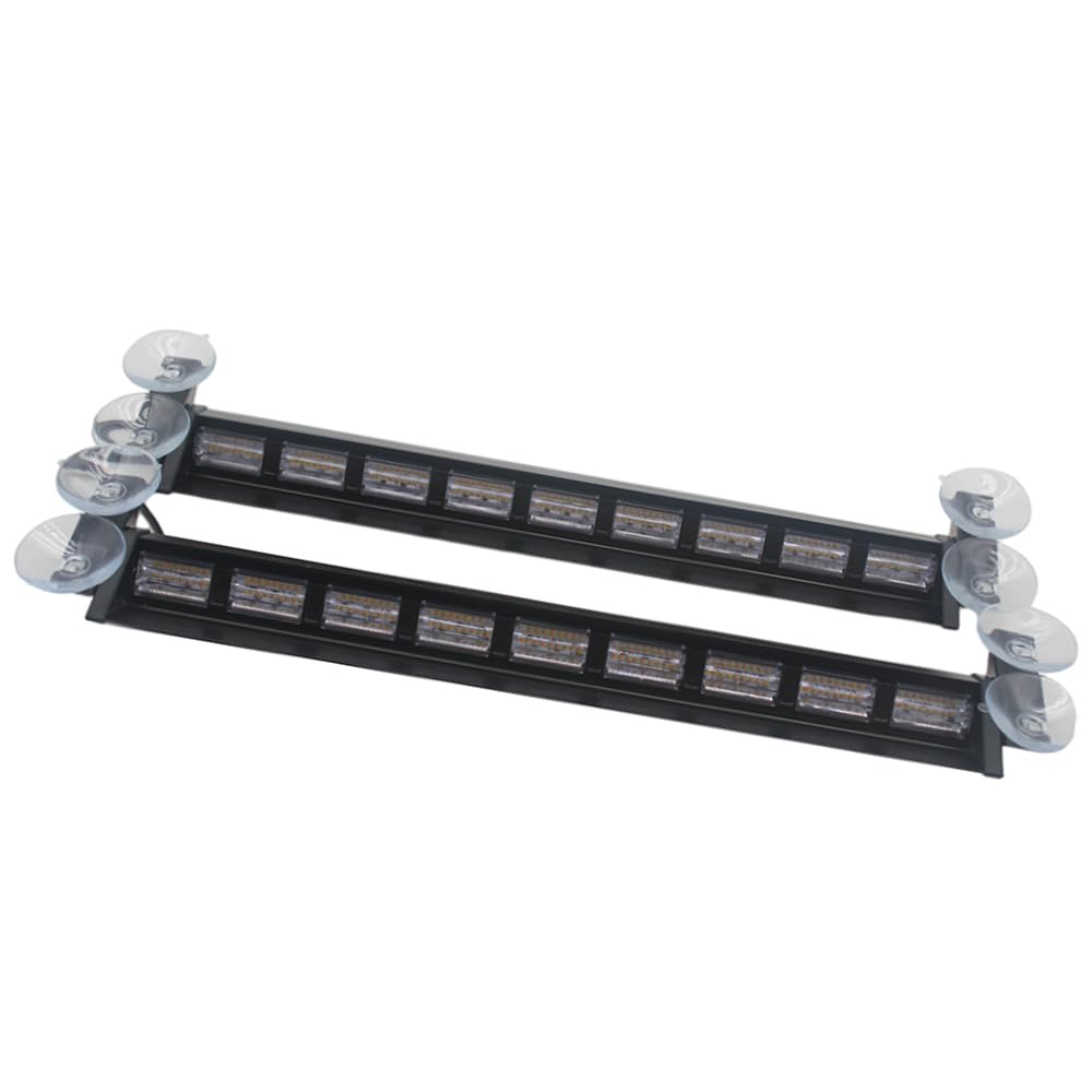 Riloer Luces estroboscópicas para coche, 162 LED de advertencia de peligro, luces intermitentes de emergencia, luz estroboscópica intermitente, luz de emergencia para coche, luz de advertencia de