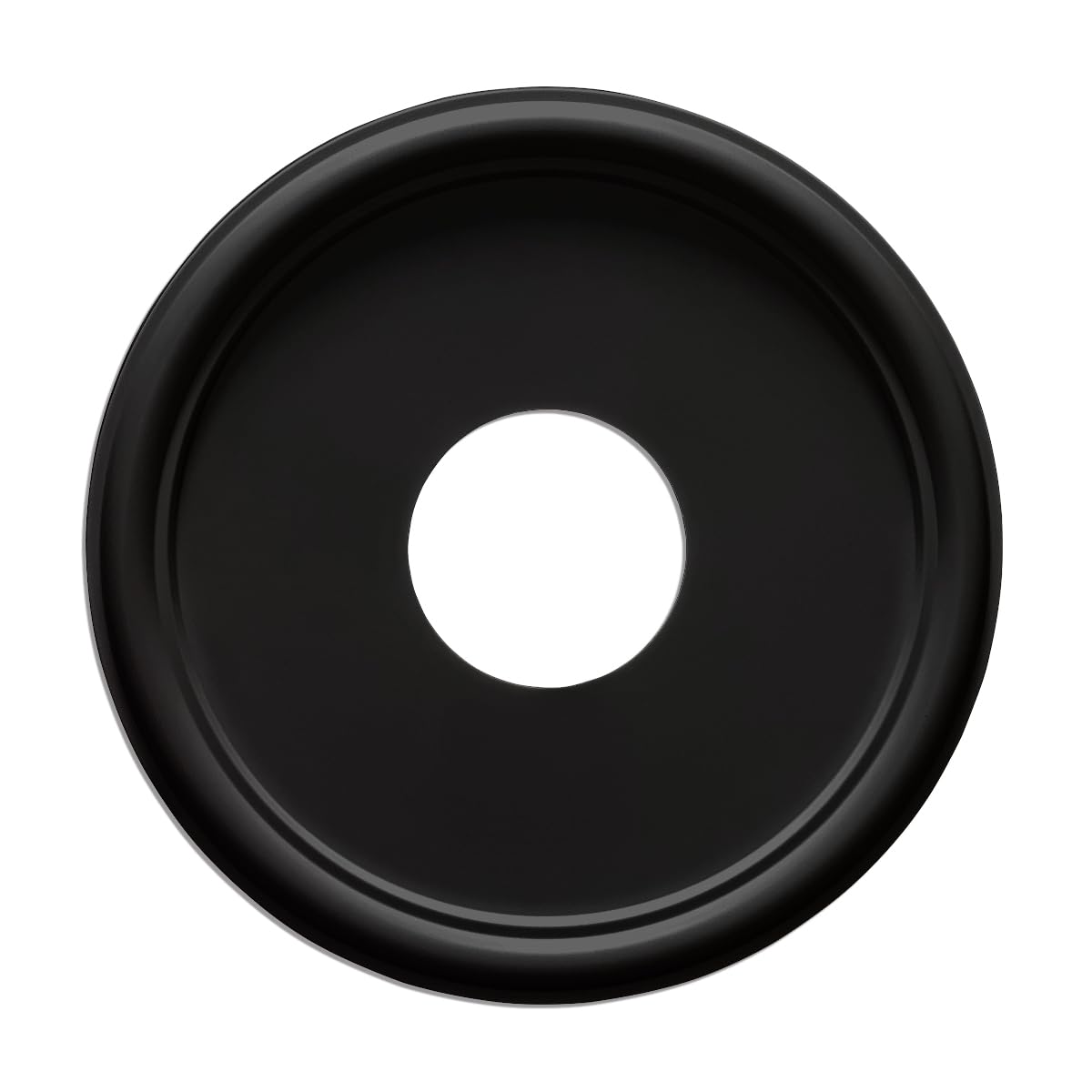 Black Ceiling Medallion - Light Fixture Cover -2