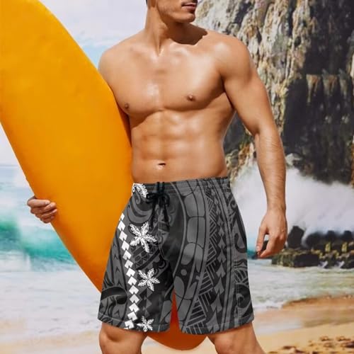 Mens Tonga Samoan Hawaiian Polynesian Swim Trunks Beachwear Sports Running Swim Board Shorts Quick Dry3