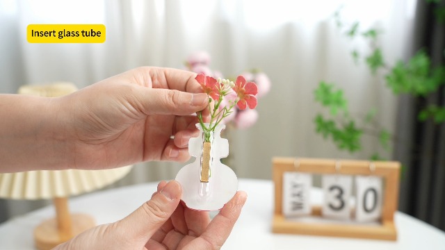 Imán Decorativo Mini Florero Acrílico para Refrigerador miniatura 7