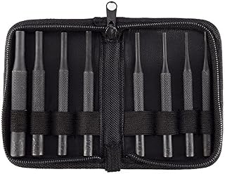 BOOSTEADY 8 Pieces Gunsmith Grip Pin Punch Tool Set in Zippered Organizer Carry