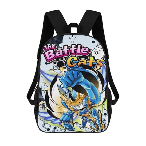 Zouxuoi Battle-Cats 17" Waterproof Laptop Backpack