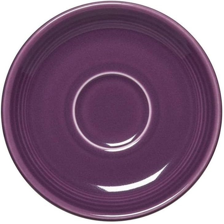 Fiesta® Saucer Plate (5.875 inch) – Durable Ceramic, Lead-Free, Dishwasher/Microwave/Oven Safe – Made in USA Dinnerware - Mulberry