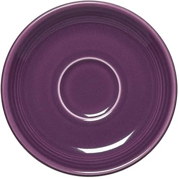 Fiesta Saucer Plate 5.875 inch Durable Ceramic, Lead-Free, Dishwasher/Microwave/Oven Safe Made in USA Dinnerware - Mulberry