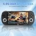 Trimui Smart Pro Retro Handheld Gaming Console Video Gaming Console Dual Joystick Design 4.96 inch 720x1280 IPS Screen 5000mAh Built-in 64G TF Card Portable Game Console Linux System Black