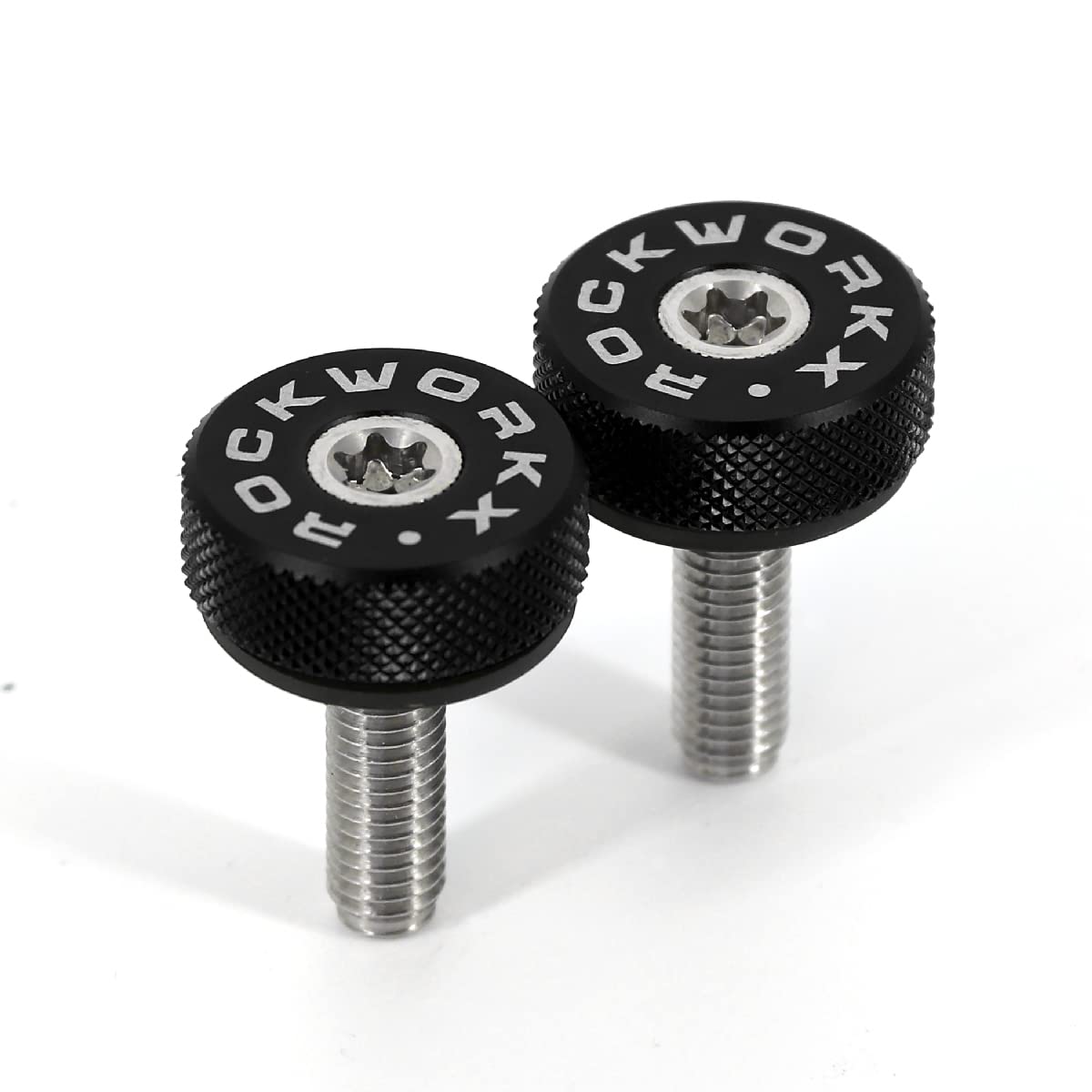 ROCKWORKX Bronco 6G Billet Aluminum Hardtop Fastener/Thumb Screw, Torx T40 Head Compatible with Bronco 6G-Door 2 Door (2 Pack). (Black)