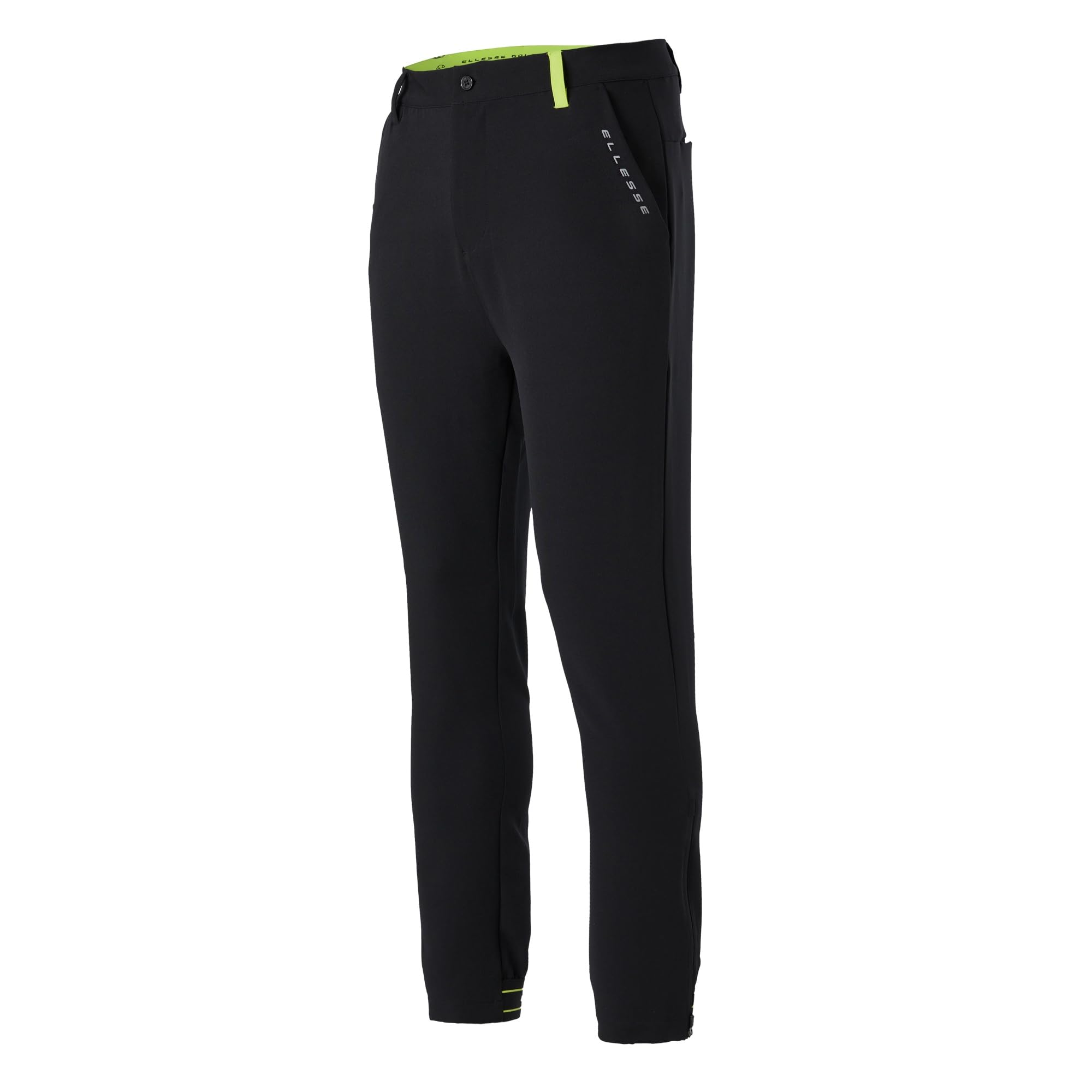 ellesse Mens Dannio Cuffed Trouser Golf Pants, Black, 30 Long EU