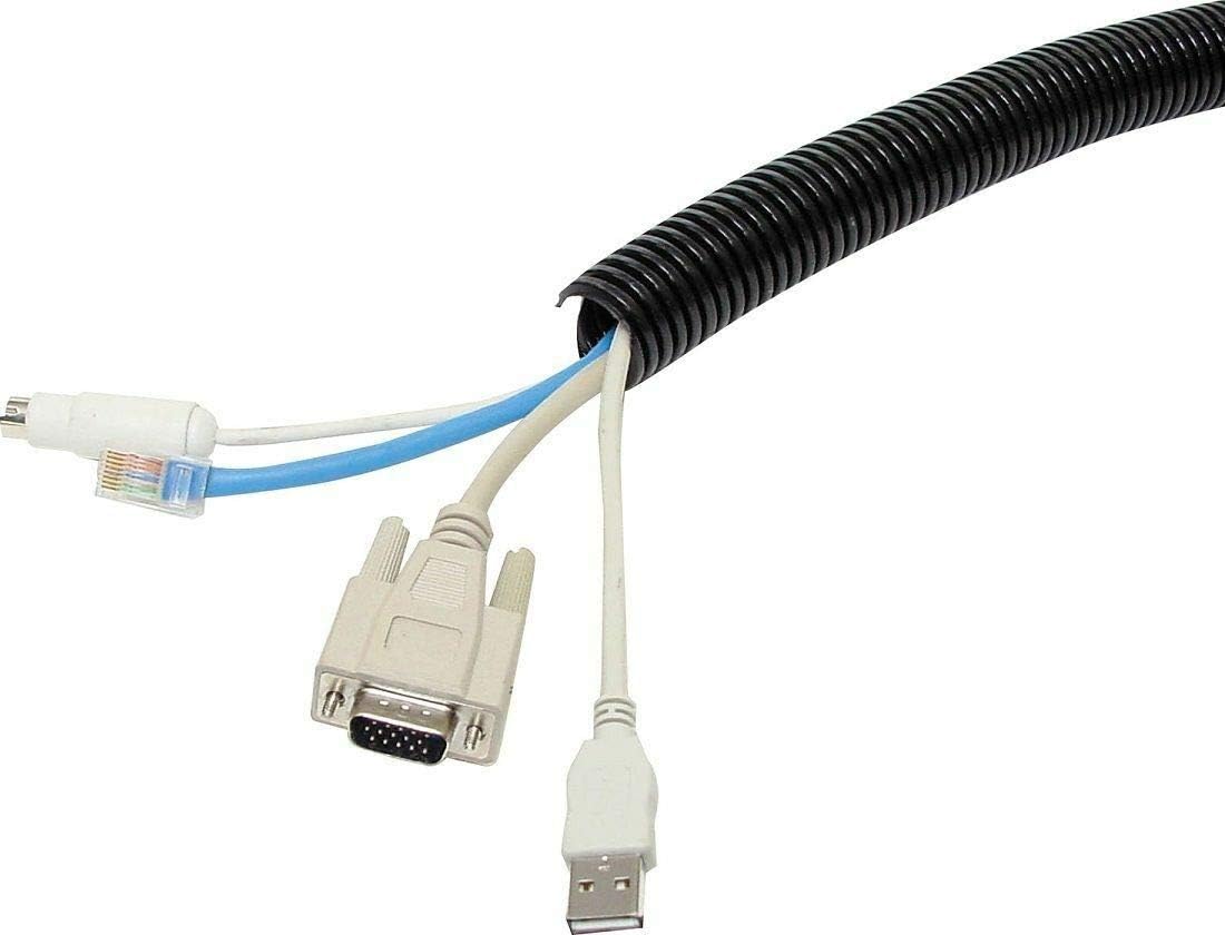 50 FT 5/8” 16mm Black Split Loom Conduit Polyethylene Tubing Twice The Density of Our Competitors Guaranteed