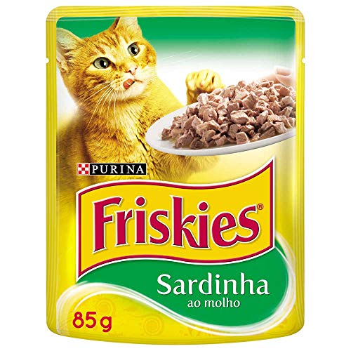 Ração Friskies Sache Sardinha Ao Molho Para Gatos - 85G Purina Para Todas Todos Os Tamanhos De Raça