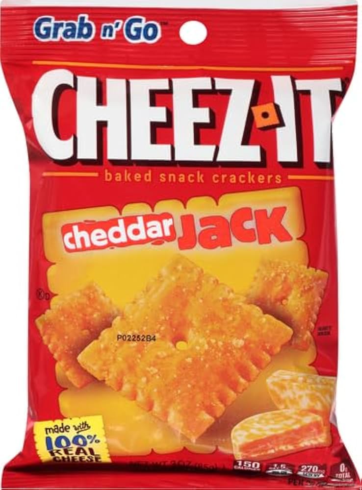 COMD☆CRACKER BAG Cheez-It Original Crackers Cheese - 1 Serving Bag - 8 / Box