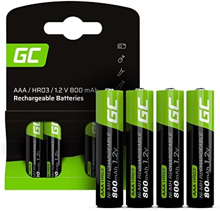 Green Cell 250mAh 9V 4 fabrycznie naładowane akumulatory NI-MH 9V  akumulatory z ogniwami HF9 9 V, gotowe do natychmiastowego użycia, niski poziom samorozładowania, akumulator, bez efektu pamięci