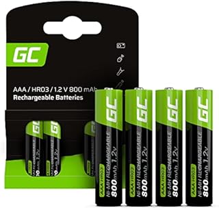 Green Cell 4x Akumulatorki AAA 950 mAh 1.2V Ni-MH [4 sztuki] - baterie paluszki, gotowe do użycia, duża pojemność, wysoka wydajność, akumulatory do ponownego ładowania, bez efektu pamięci