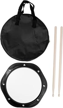 1 Set Percussion Drum Practice Drum Cushion Drummer Pad Drum Pad Practice Drum Pad Kit Drummer Practice Pad Nylon Black