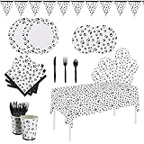 Gatherfun Dog Paw Prints Birthday Party Supplies Paper Plates Napkins Cups Knives Forks Spoons...