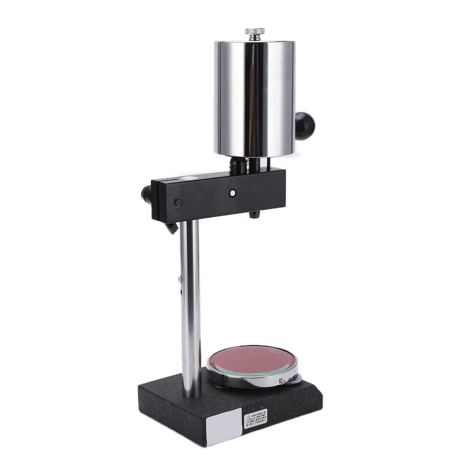 FTVOGUE Soporte para Probador de Dureza, Soporte Duradero de Metal y Vidrio para Durómetro Shore, Perfecto para Pruebas de Caucho y Espuma en Casa o Laboratorio, Tamaño 6,3x4,7 Pulgadas